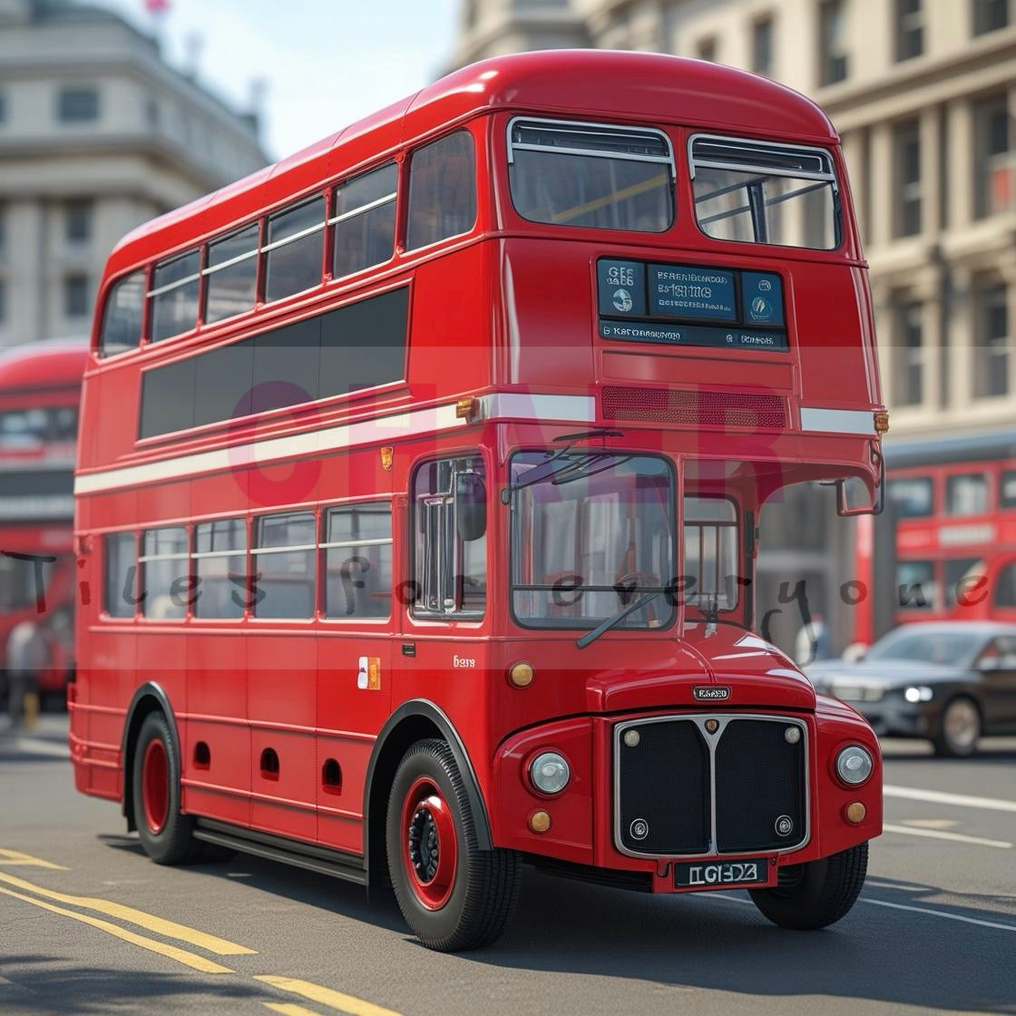 English double-decker bus