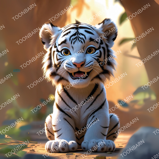 Baby White tiger ©Toonbarn