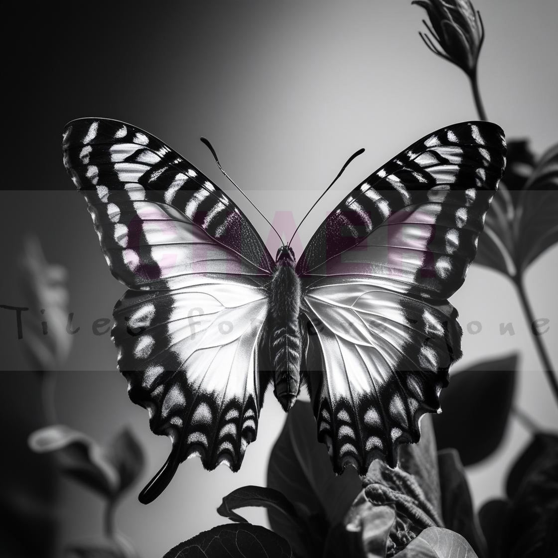 Butterfly Black/White